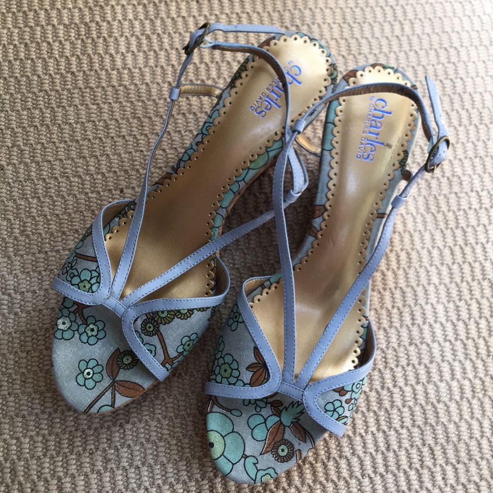 🔥Stylish CHARLES DAVID espadrille wedge